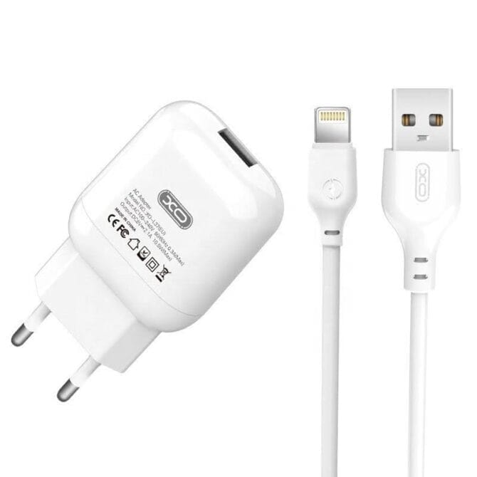 شاحن سريع مع كابل USB-A إلى Lightning