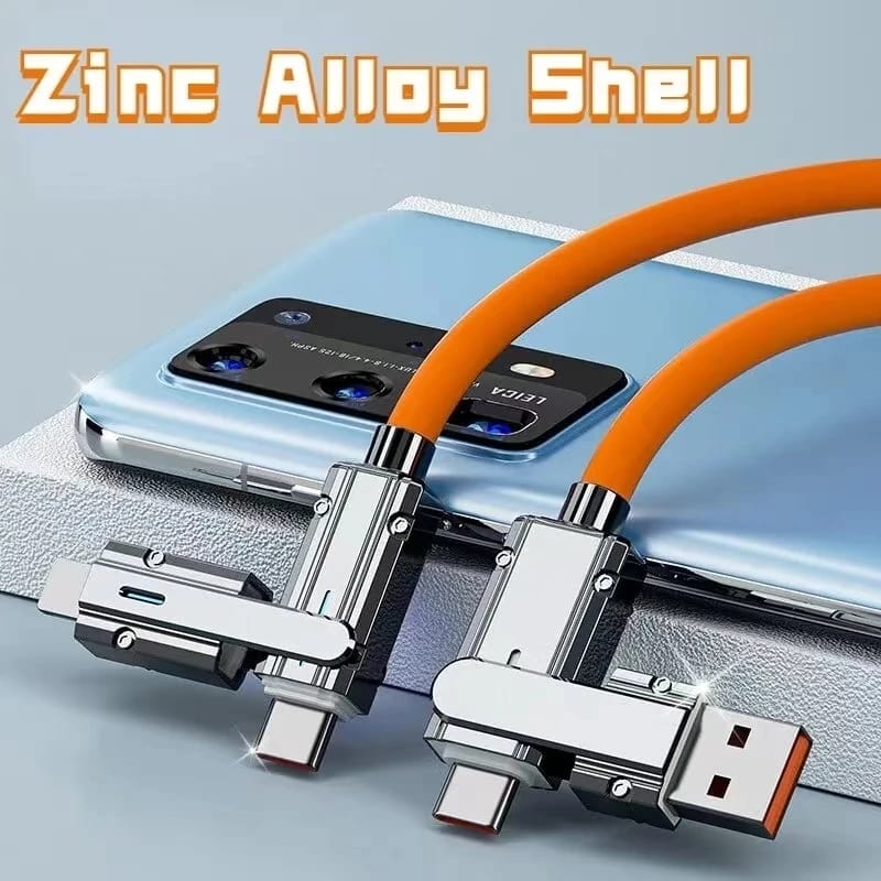 كيبل شحن قوي 4 ب1 بقوة تصل إلى 120 وات