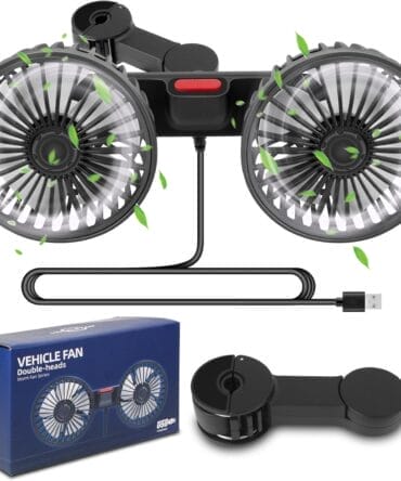 مروحة سيارة مزدوجة الرأس