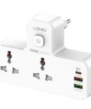 موزع طاقة مزود بمُمدّد USB بقدرة 20 واط بثلاث منافذ مع توصيل طاقة PD وصلة كهربائية بالحائط