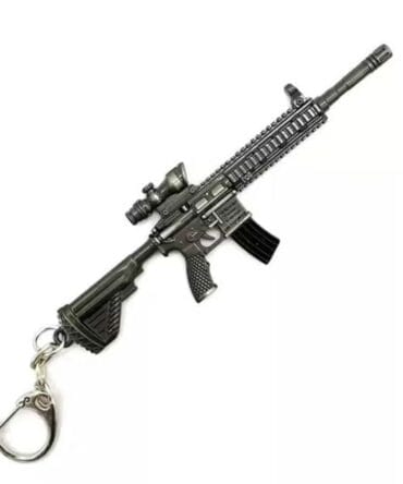 ميدالية مفاتيح مناسبة للهدايا، مخصصة لمحبي لعبة ببجي UMP9