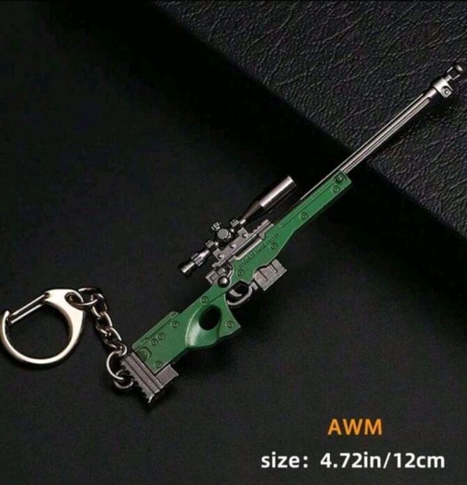 ميدالية مفاتيح بندقية AWM مصغّرة | PUGE