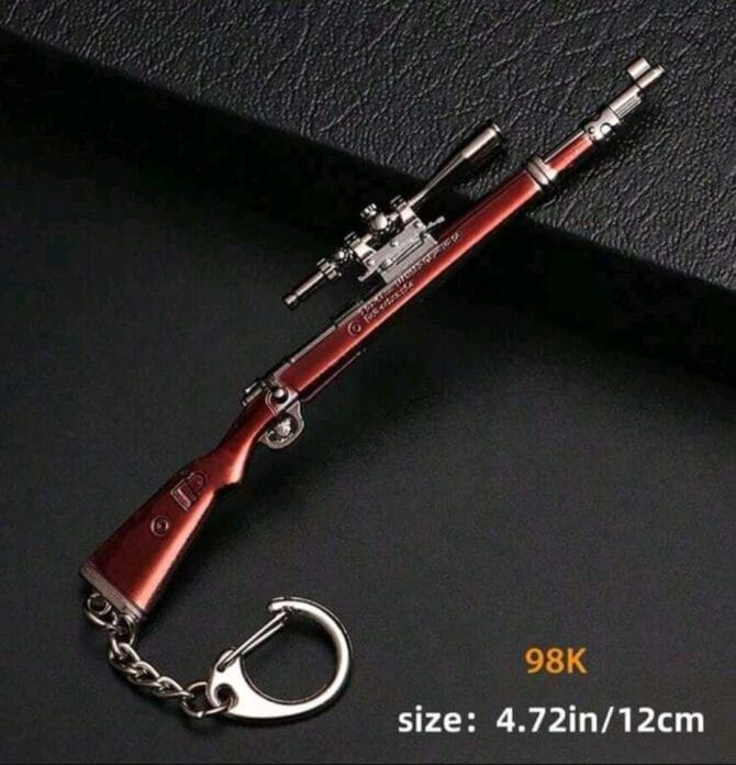 ميدالية مفاتيح PUBGعلى شكل بندقية Kar98K