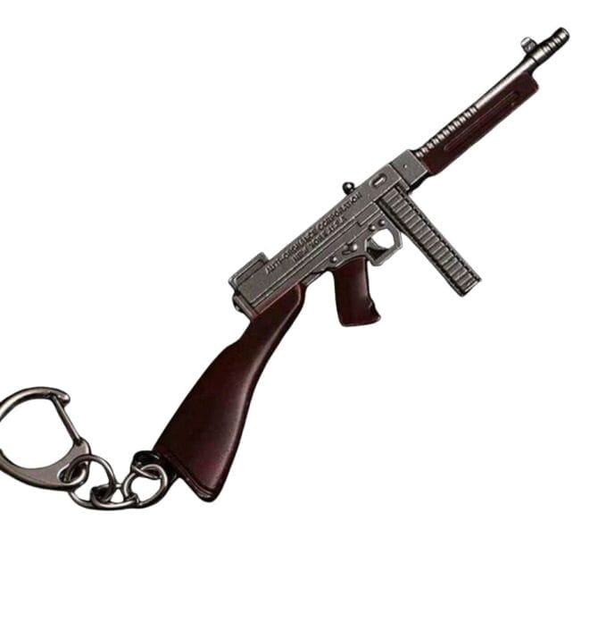 ميدالية مفاتيح لعبة ببجي M1A1 Thomson