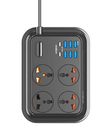 وصلة كهرباء 8 منافذ شحن و 4 مقابس كهرباء